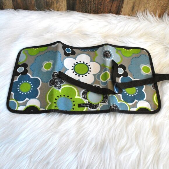 Thirty One Tri Fold Note Robbon Tie Pad Holder Multi Floral - Picture 3 of 3